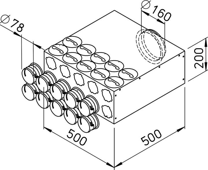 Produktbild Helios Verteilerkasten rund