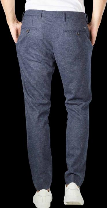 Actual product image Alberto Rob Mini Oxford Pant Slim Fit Navy (W42/L34)