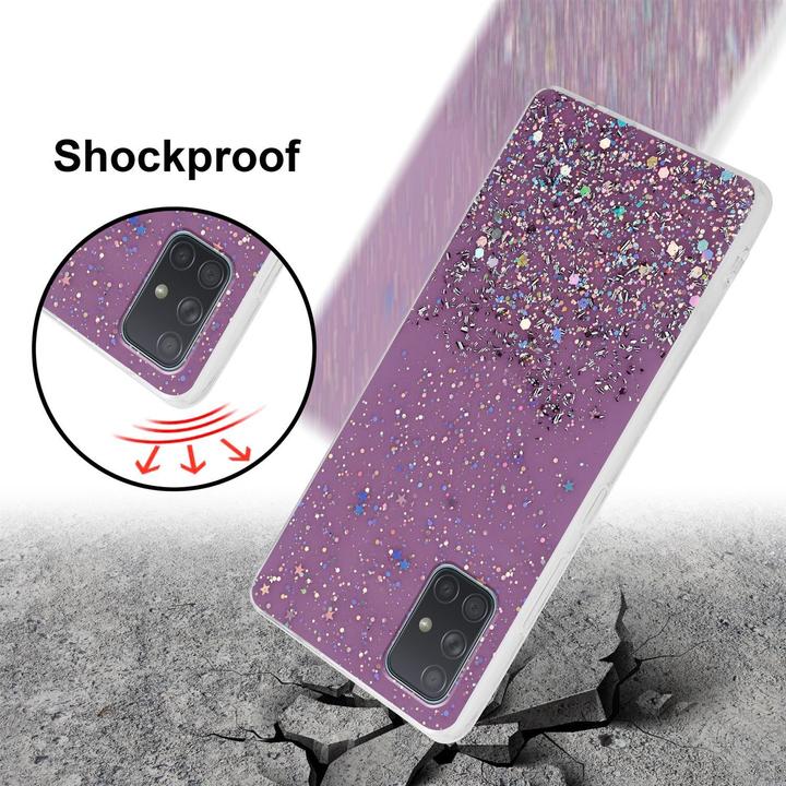 Image du produit Cadorabo Couverture TPU paillettes scintillantes (Samsung Galaxy A71)