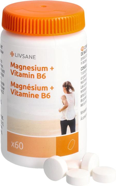 Produktbild Livsane Magnesium + Vitamin (60 Stück, Tabletten, 75 g)