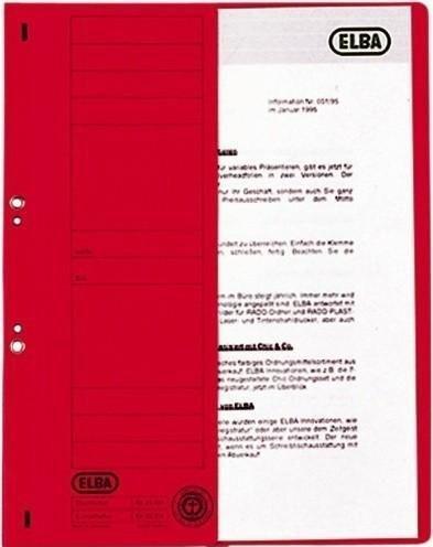 Immagine prodotto Elba Cucitrice ad occhielli in cartone, rossa, per la cucitura commerciale di metà copertina, confezione (A4, 50 x)