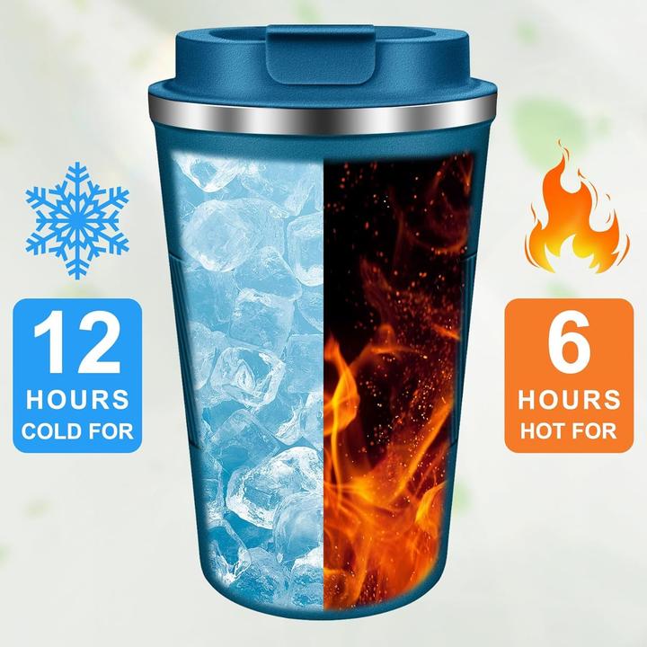 Actual product image ASMI Edelstahl Kaffeebecher, Thermobecher, Auto-Tumbler-Becher, 500ml (0.50 l)
