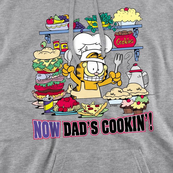 Immagine prodotto Garfield Now Dad's Cooking Felpa con Cappuccio Uomo (XXL)