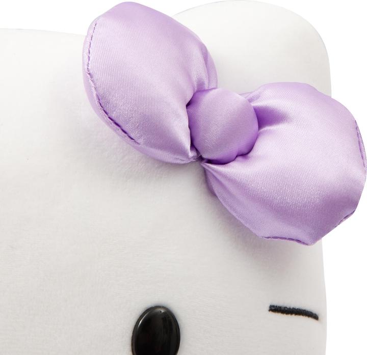 Immagine prodotto Giochi Preziosi Hello Kitty Giocattolo di peluche morbido alto 30 cm con vestito alla moda, vestito di raso viola e (30 cm)