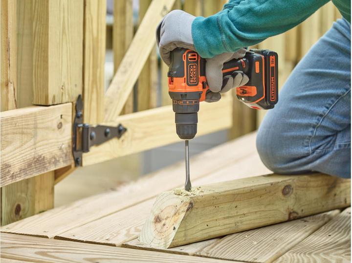 Actual product image Black & Decker Drill screwdriver BDCDD186K (Rechargeable battery operated)