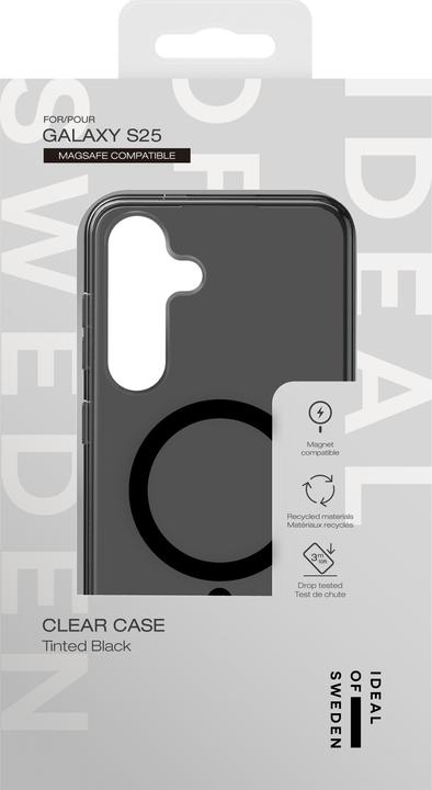 Actual product image iDeal Of Sweden Galaxy S24/S25 Clear Case Magsafe - Tinted Black (Samsung Galaxy S25, Samsung Galaxy S24+)