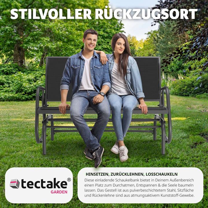 Actual product image tectake Garden swing bench Greta
