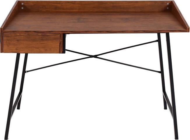 Image du produit Swisshandel24 Bureau HWC-J97, table de bureau informatique, tiroir structure 3D 98x114x60cm FSC-certifié (98 x 114 x 60 cm)
