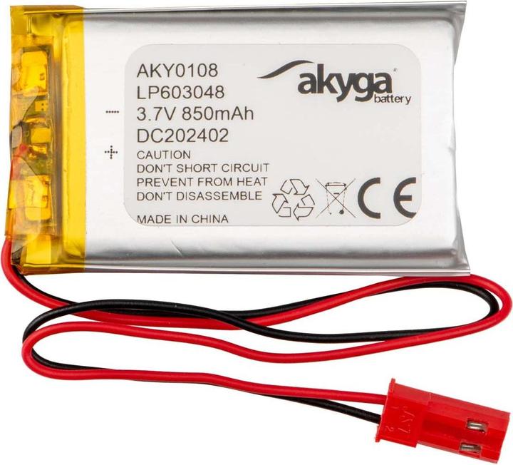 Akyga LP603048 Akkupack x Spezial-Akku LiPo 3.7 V 850 mAh (3.70 V, 850 mAh)