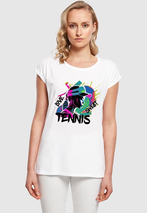 Immagine prodotto Merchcode Maglietta da donna Tennis Love, Sweat - 112981 (L)