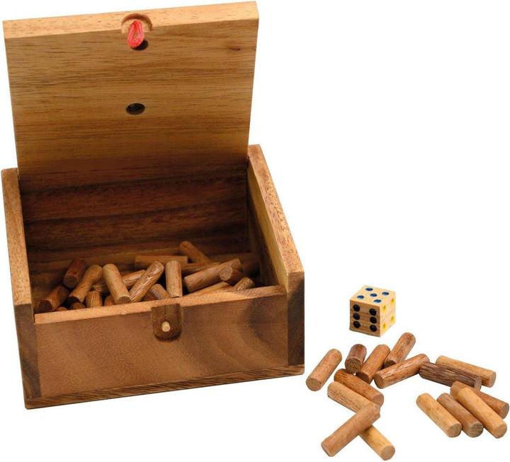 Actual product image Philos 6338 - Super Six, Lucky Six, wooden board game, 1-2 players, 8 years and up (German)