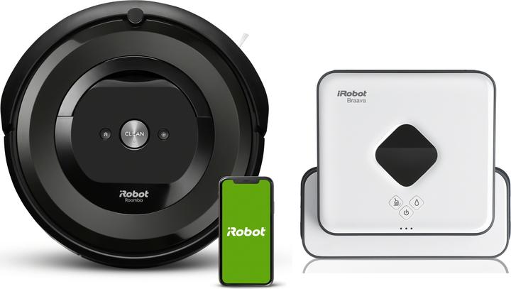 Actual product image iRobot Roomba e5 with Braava 390t
