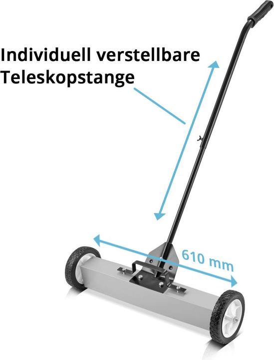 Actual product image Stahlwerk Magnetic floor sweeper MBK-24 ST with 610 mm width 17.5 kg capacity