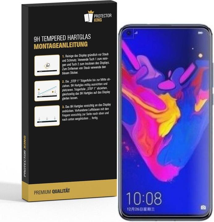 Produktbild Protectorking 3x echtes Tempered 9H Panzerhartglas 3D KLAR (3 Stück, Huawei Nova 4)