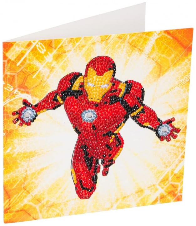 Image du produit Craft Buddy Ironman, carte 18x18cm Crystal Art