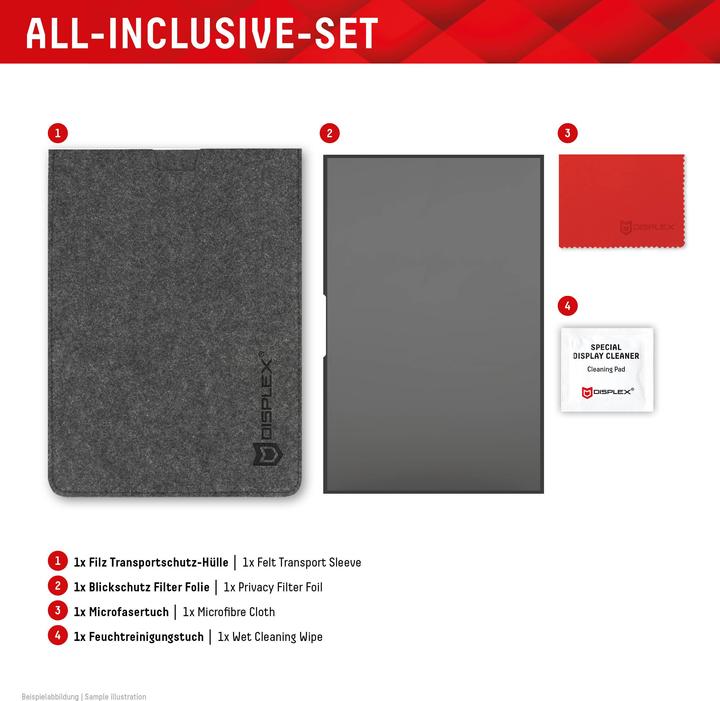 Actual product image Displex Privacy Safe randlos, Laptop Blickschutzfilter (16", 16 : 10)