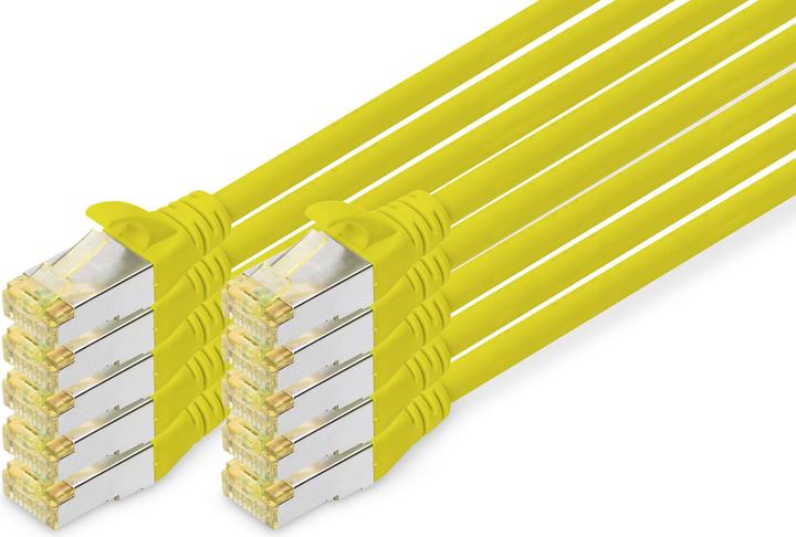 Actual product image Digitus CAT 6A S/FTP patch cord, 10 pieces (S/FTP, CAT6a, 3 m)