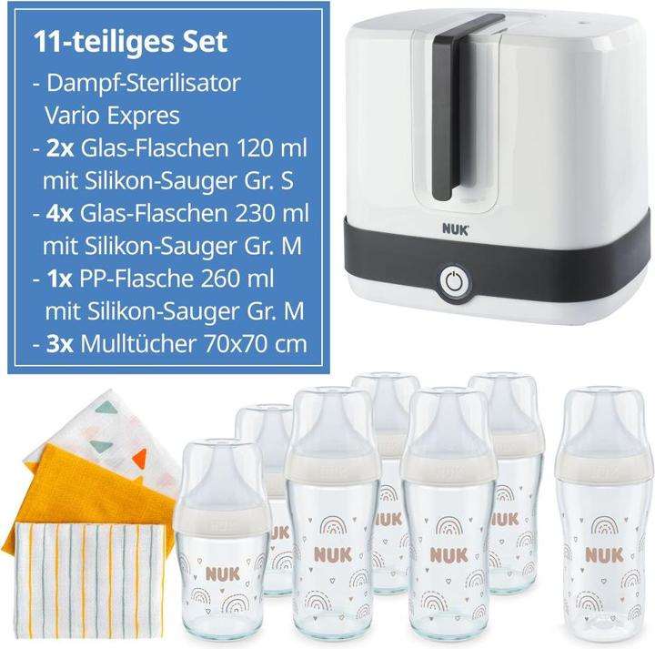 Actual product image NUK Sterilisatoren & Vaporisatoren Premium Starter-Set 11-tlg. - Dampfsterilisator