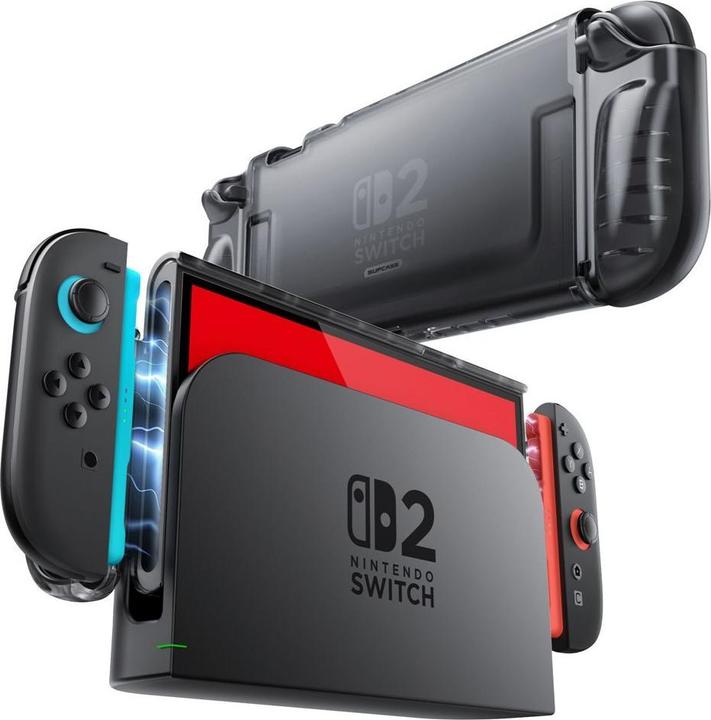 Produktbild Supcase Crystal Case für Nintendo Switch 2 - Transparent Schwarz (Switch 2)