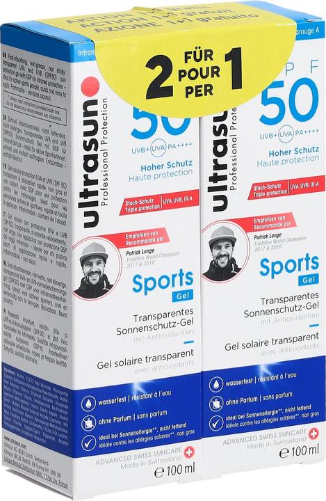 Produktbild Ultrasun Sports Gel (Sonnengel, SPF 50, 200 ml)