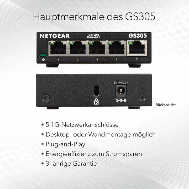 Produktbild Netgear GS308EP-100PES (8 Ports)
