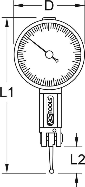 Produktbild KS Tools Präzisions-Messuhr mit Nulleinstellung