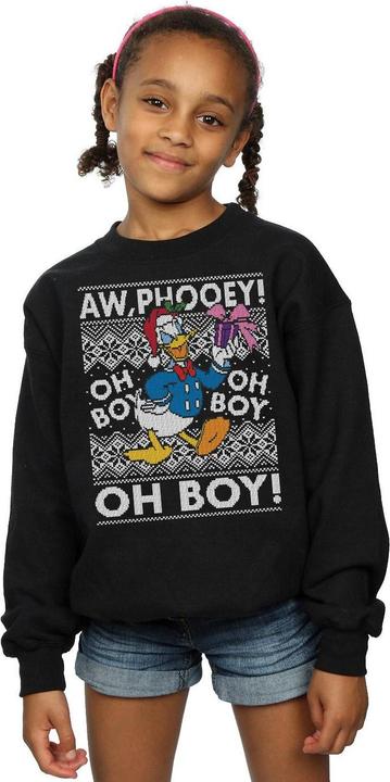 Produktbild Disney Donald Duck Christmas Fair Isle Sweatshirt Mädchen (140, 146)
