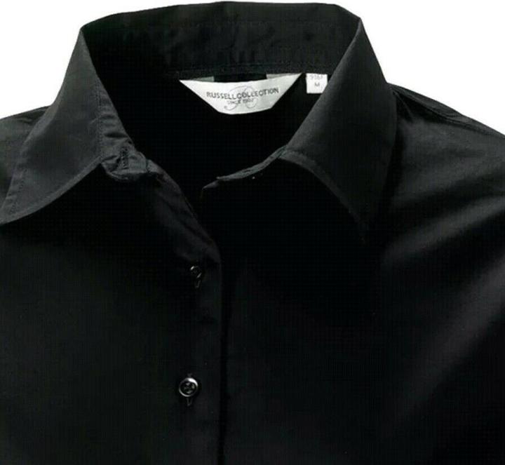 Produktbild Russell Collection Easy Care Oxford Bluse Langarm (4XL)