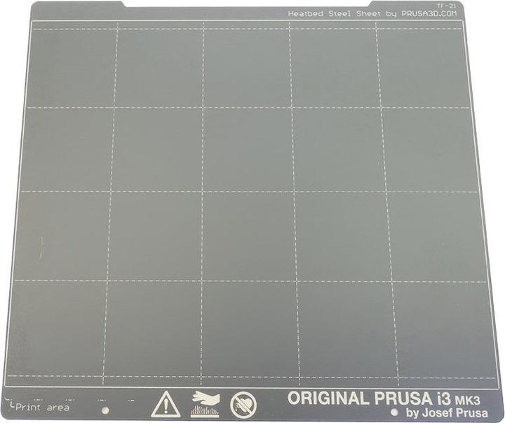 Actual product image Prusa i3 Spring steel pressure plate with smooth double-sided PEI layer (Plate, Printing bed, Accessories)