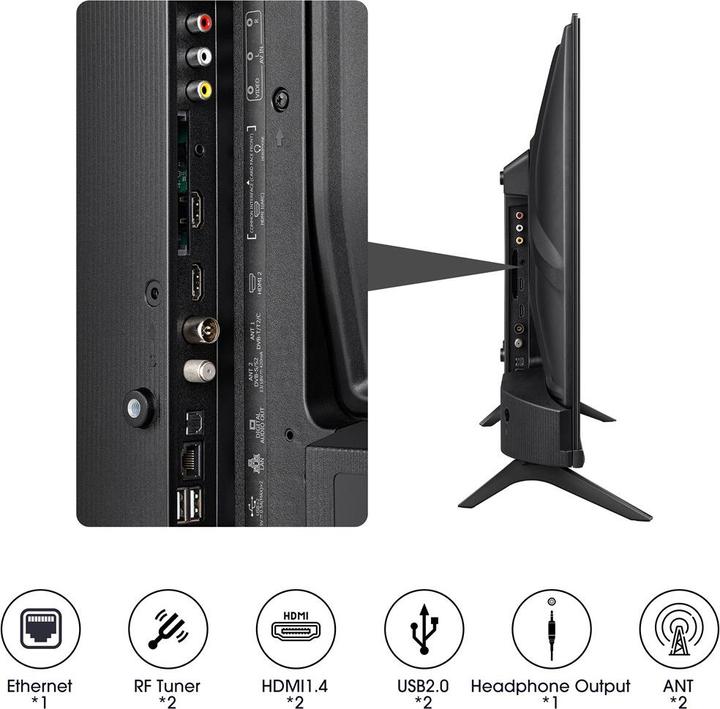 Immagine prodotto Hisense TV 40A4K (40", LED, Full HD, 2022)