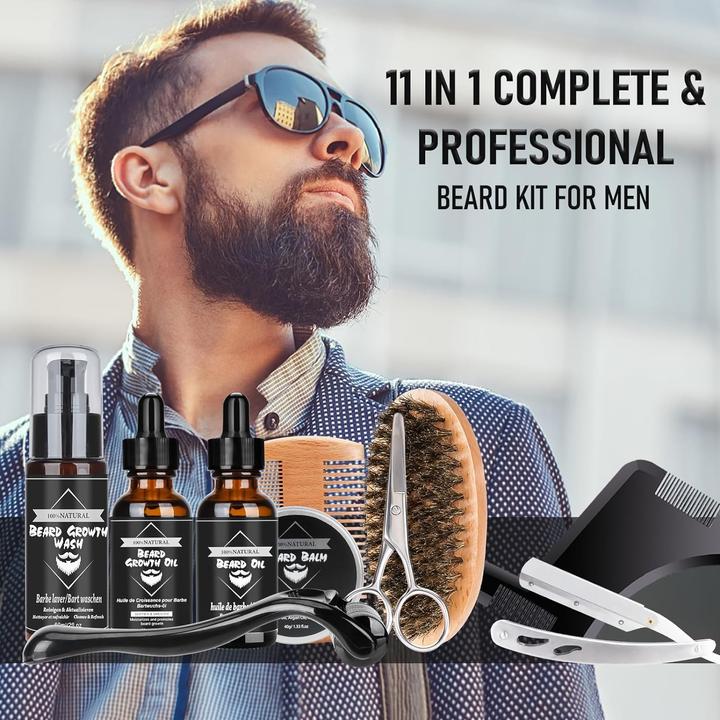 Produktbild ‎Cusmay 11 in 1 Bartpflege Set (60 ml)