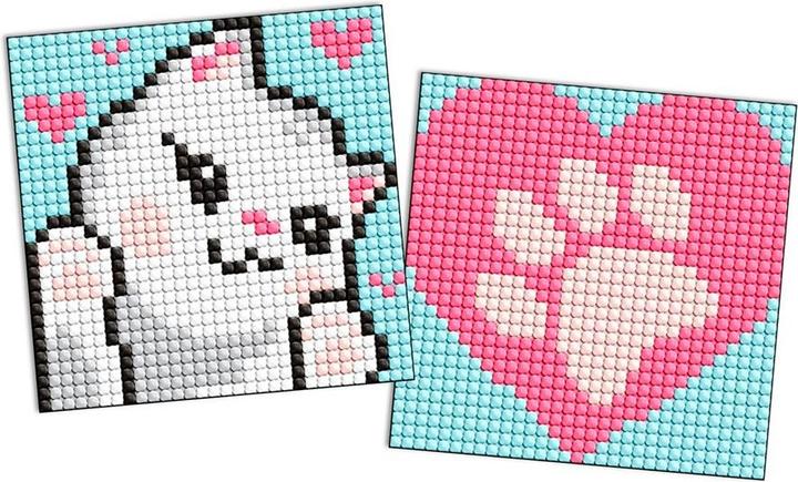 Produktbild Ideyka Diamond Painting Sticker - weisse Pfoten 2 Stück