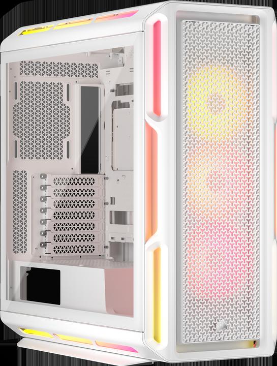 Produktbild Corsair Geh Midi 5000T LX RGB (Tempered Glass) White (E-ATX, Mini-ITX, ATX, mATX)
