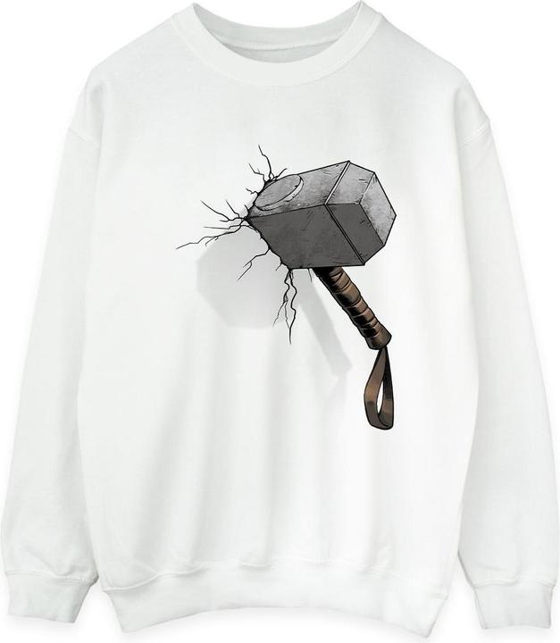 Marvel Thor Hammer Crack Sweatshirt (S)