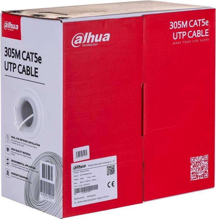 Actual product image Dahua Kabelis CAT5E UTP 4P 1x305m (U/UTP, CAT5e, 305 m)