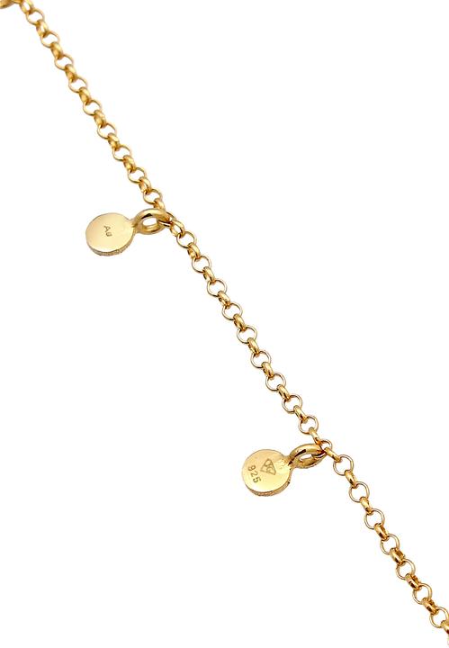 Immagine prodotto Elli Bracciale Piastra Moneta Rotonda Struttura Opaca Argento 925 (16 cm, Argento 925)
