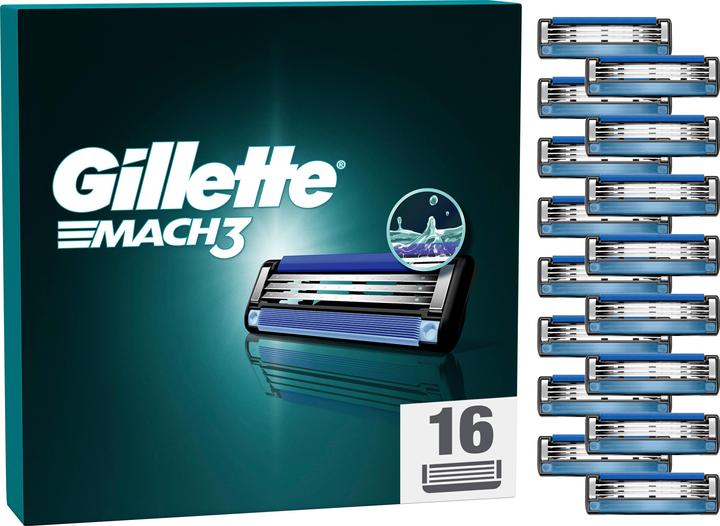 Gillette Mach3 16ml Rasiermesser für Männer (16 x)