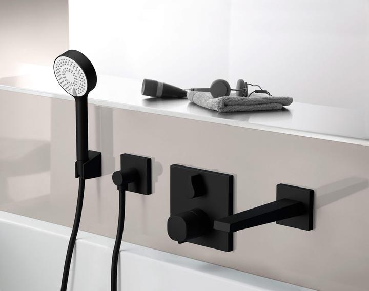Produktbild Hansa Thermostat Fertigmontageset Wanne/Brause, für Bluebox-Grundkörper schwarz matt
