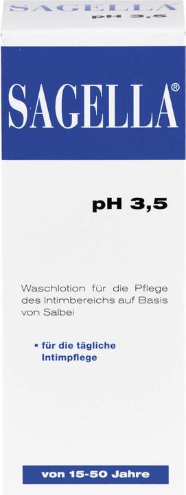 Actual product image Sagella pH 3.5 Wash Lotion, 100 ml Lotion (100 ml, Intimate washing lotion)