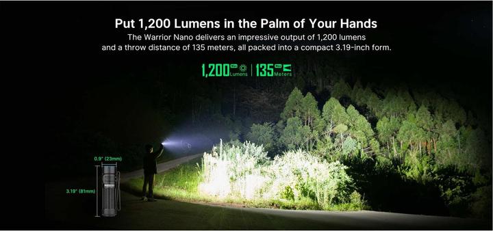 Produktbild Olight Warrior Nano (8.10 cm, 1200 lm)