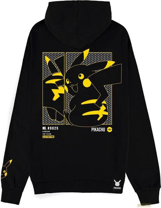 Immagine prodotto Difuzed Giacca con cappuccio Pokemon Pikachu Electrifying Line-art Taglia M (M)