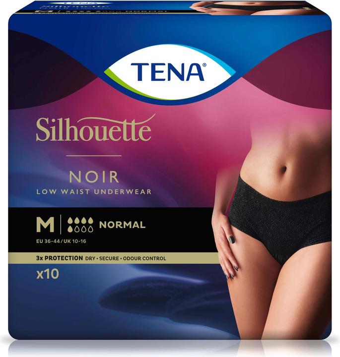 Produktbild Tena Silhouette Normal M schwarz (10 x, Normal)