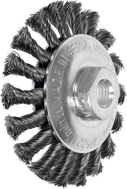 Image du produit Lessmann Brosse à cônes torsadés Ø 100 mm fil d'acier