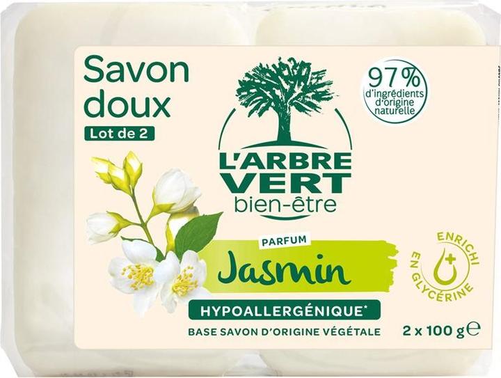 L'arbre vert Eco soap organic jasmine French (Hard soap)