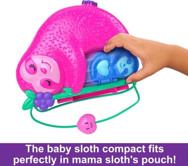 Actual product image Polly Pocket Sloth Family 2-in-1 Purse Compact
