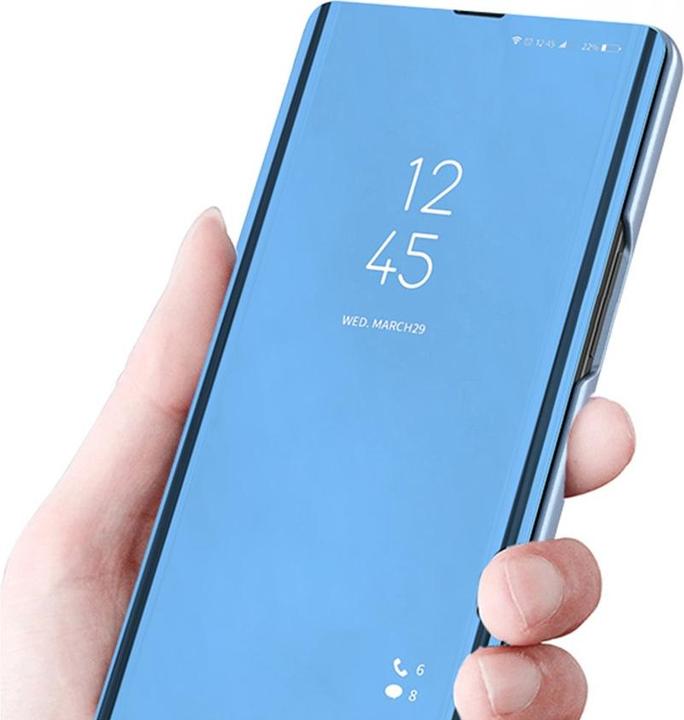 Produktbild Apfelkiste Clear View Standing Flip Cover Tasche (Samsung Galaxy S25 Ultra)