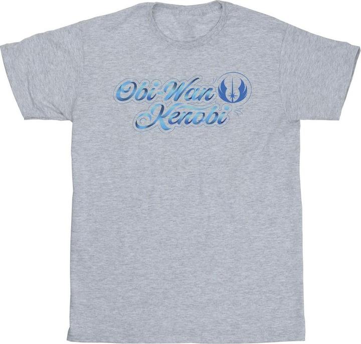 Star Wars ObiWan Kenobi Ribbon Font TShirt (S)