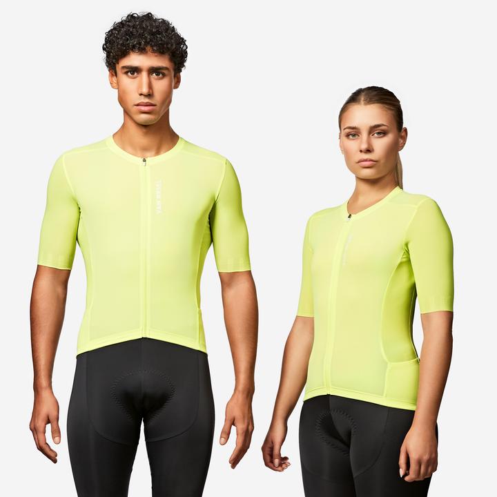 Van rysel Unisex Short-Sleeved Racer 2 Road Cycling Jersey - Yellow