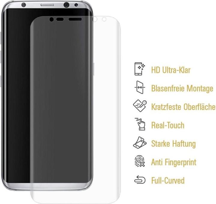 Produktbild Protectorking 1x Panzerfolie Anti-Shock Full Cover HD Klar (1 Stück, Samsung Galaxy S9+)