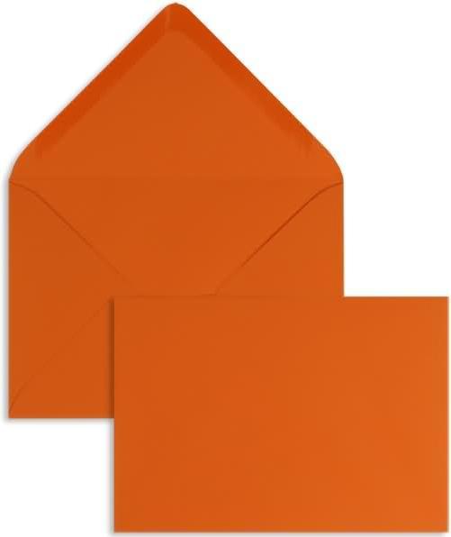 Produktbild Blanke Briefumschläge 110x156mm 135g/qm gummiert VE=100 Stück royal apricot (100 x)